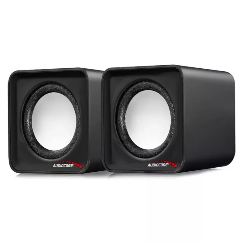 2-virzienu datora skaļrunis Audiocore AC870 B — 3 W RMS, vadu USB barošana, 3.5 mm ieeja, 2.0 kanāli