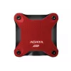 Ārējais SSD ADATA SD620 1 TB, portatīvais, USB 3.2 Gen 2 (Micro-USB B), lasīšana 520 MB/s, rakstīšana 460 MB/s, triecienizturīgs, sarkans