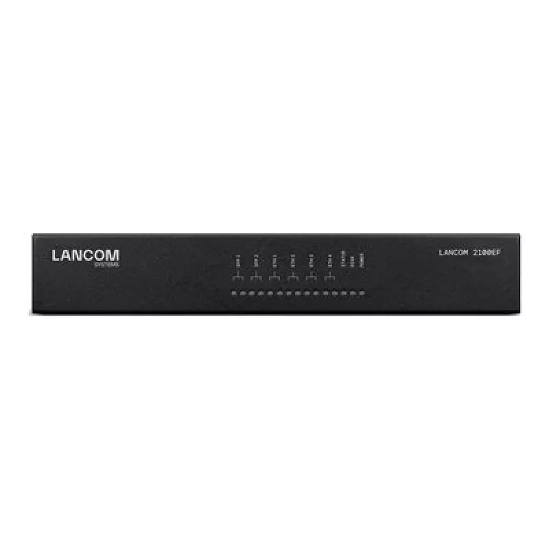 LANCOM 2100EF - SD-WAN vārteja ar šķiedru un Ethernet - 1GbE, 2.5GbE - 1U - mākoņpārvaldīta - galda/plaukta montāža (61109)