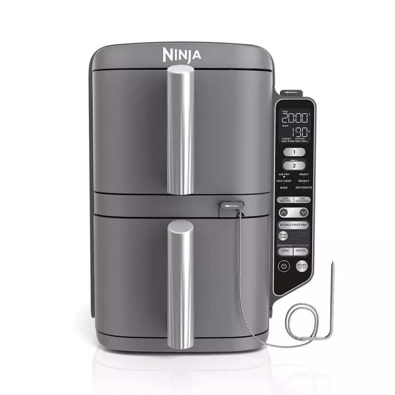 Ninja Double Stack XL Gaisa Frizieris 2 nodalījumi ar temperatūras zondi SmartCook 9.5 L SL451EU