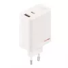 Strāvas adapteris ONEPLUS SUPERVOOC 120W divu portu vadu lādētājs, 120W kopējā jauda, 1x USB-C + 1x USB-A, 100–240V, 145 g, balts