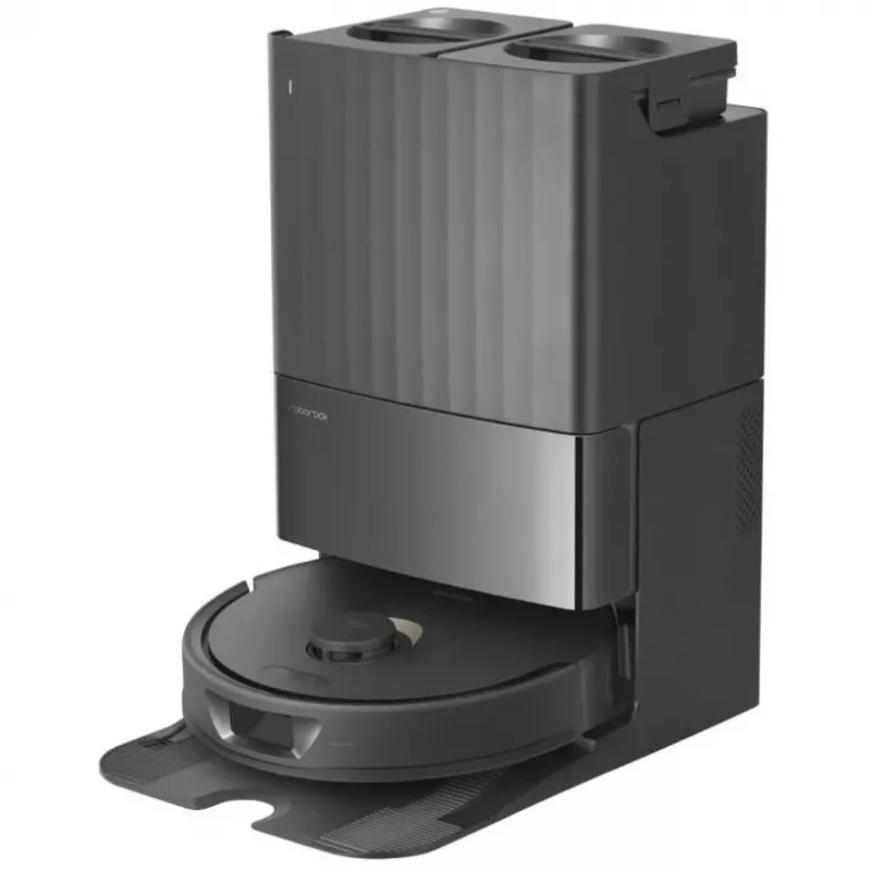 Robotizēts putekļsūcējs Roborock Qrevo MaxV — 4200 Pa, 5200 mAh, 180 min darbība, 0,33 L putekļu tvertne, pašiztukšošā bāze