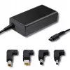 Barošanas adapteris QOLTEC 51761 iekštelpu 65W AC-DC 220–240V 50–60Hz melns, 1.7m kabelis