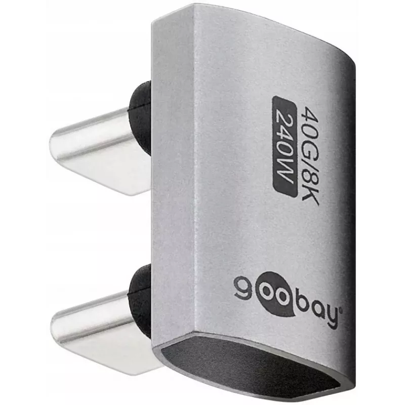 USB-C pagarinātājs Goobay 74446 Sudraba/Niķeļa/Zelta kontakti