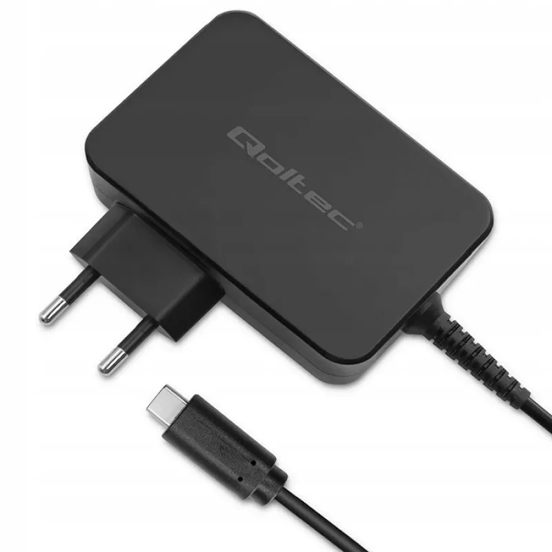 Qoltec PD 120W Turbo ātrais lādētājs | 5-28V | 3-4,5A | USB-C | Melns