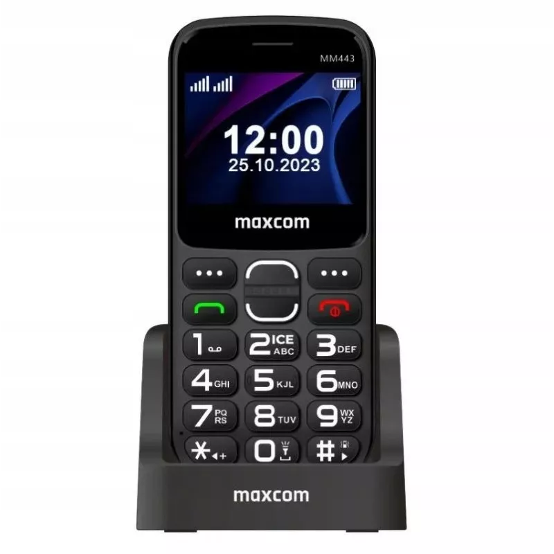 Maxcom Comfort MM443 S ar lādētāju melns
