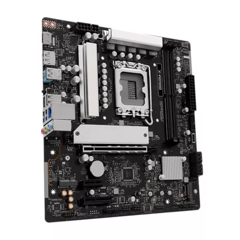ASRock B860M-X mātesplate ar Intel B860 mikroshēmojumu, LGA 1851, micro ATX, DDR5