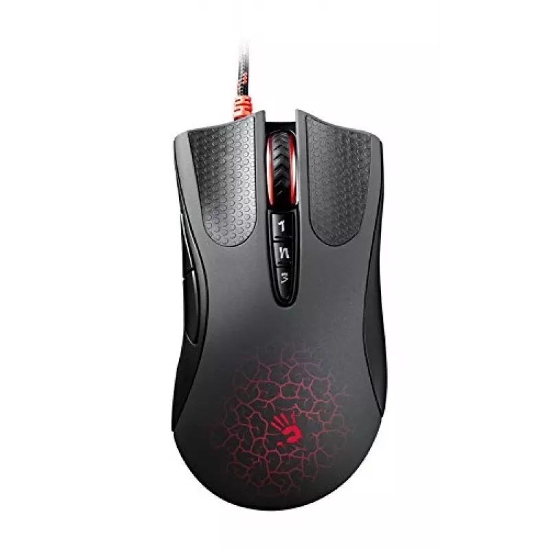 BLOODY A90 Gaming pele, labā roka, USB-A, optiskā, 6200 DPI