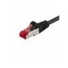 Wentronic Goobay CAT 6 savienojuma kabelis, S/FTP (PiMF), melns, 5 m - LSZH bezhalogēns, varš (68700)