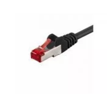 Wentronic Goobay CAT 6 savienojuma kabelis, S/FTP (PiMF), melns, 5 m - LSZH bezhalogēns, varš (68700)