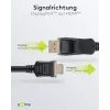 GOOBAY 64836 DisplayPort 1.2 uz HDMI adaptera kabelis 1.4, 4K @ 30Hz, apzeltīti savienotāji