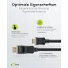 GOOBAY 64836 DisplayPort 1.2 uz HDMI adaptera kabelis 1.4, 4K @ 30Hz, apzeltīti savienotāji