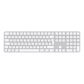 Apple Magic Keyboard ar Touch ID un ciparu bloku QWERTY dāņu balts