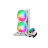 Šķidruma dzesēšanas sistēma CPU Cooler Master MasterLiquid 240 Core II White — 240 mm, 2x 120 mm ventilatori (650–1750 RPM), uzmavas gultnis