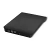 Ārējais DVD‑RW diskdzinis QOLTEC 51857 — USB 3.0, SATA interfeiss, DVD±R 8x, DVD±RW 4x, DVD‑RAM 5x, CD 24x, melns