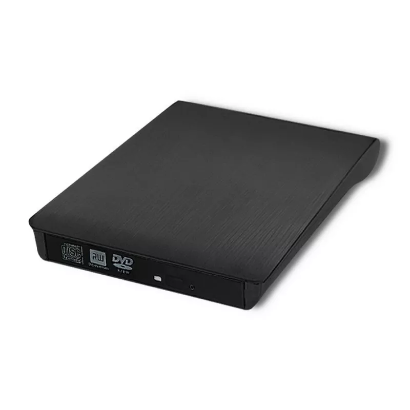 Ārējais DVD‑RW diskdzinis QOLTEC 51857 — USB 3.0, SATA interfeiss, DVD±R 8x, DVD±RW 4x, DVD‑RAM 5x, CD 24x, melns
