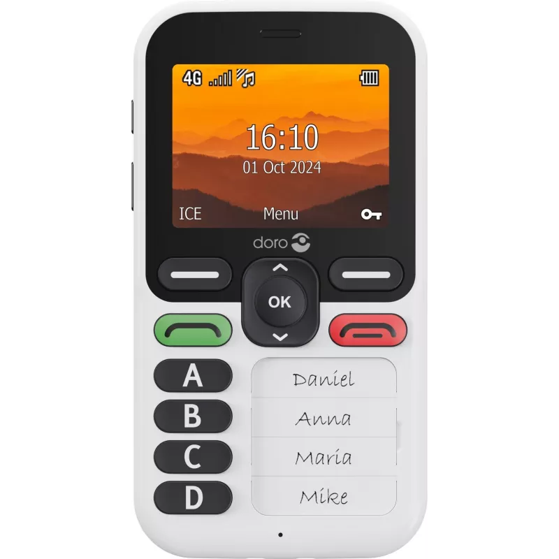 Doro Leva X10 viedtālrunis senioriem 2.4 collu 1150 mAh Grafīts