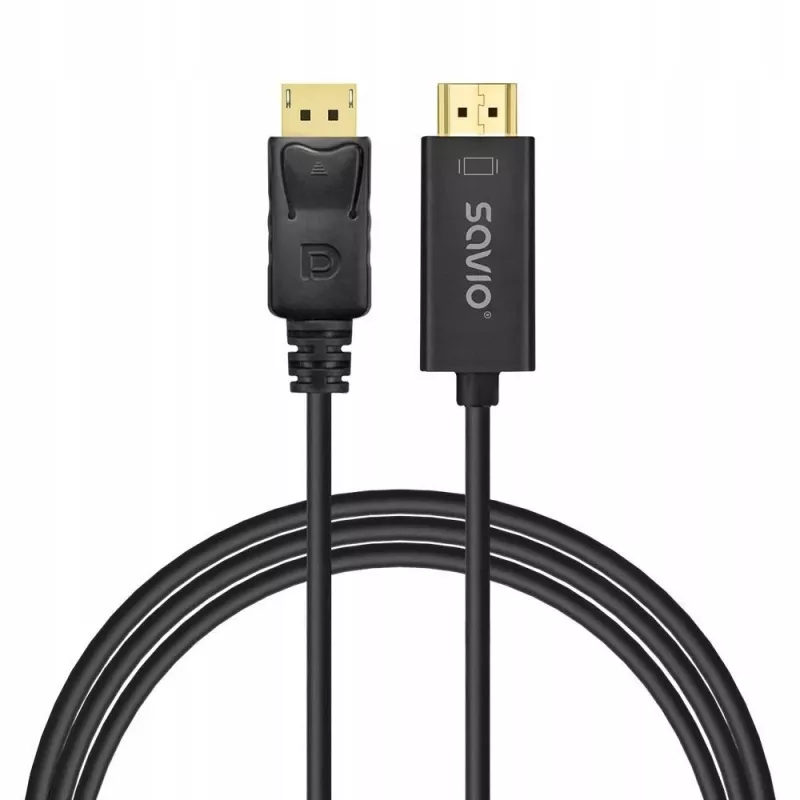 Savio DisplayPort-HDMI kabelis 1,5m, CL-183 SAVKABELCL-183
