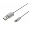 Natec Prati Lightning (vīriešu) — USB-A (vīriešu) kabelis 2m MFi balts NKA-2149