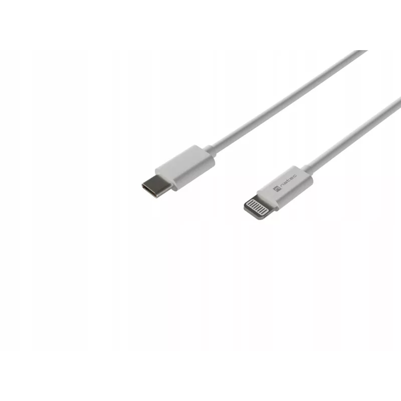 Kabelis Lightning (vīr.) -> USB-C (vīr.) 2m Mfi Prati Balts Natec NKA-2151