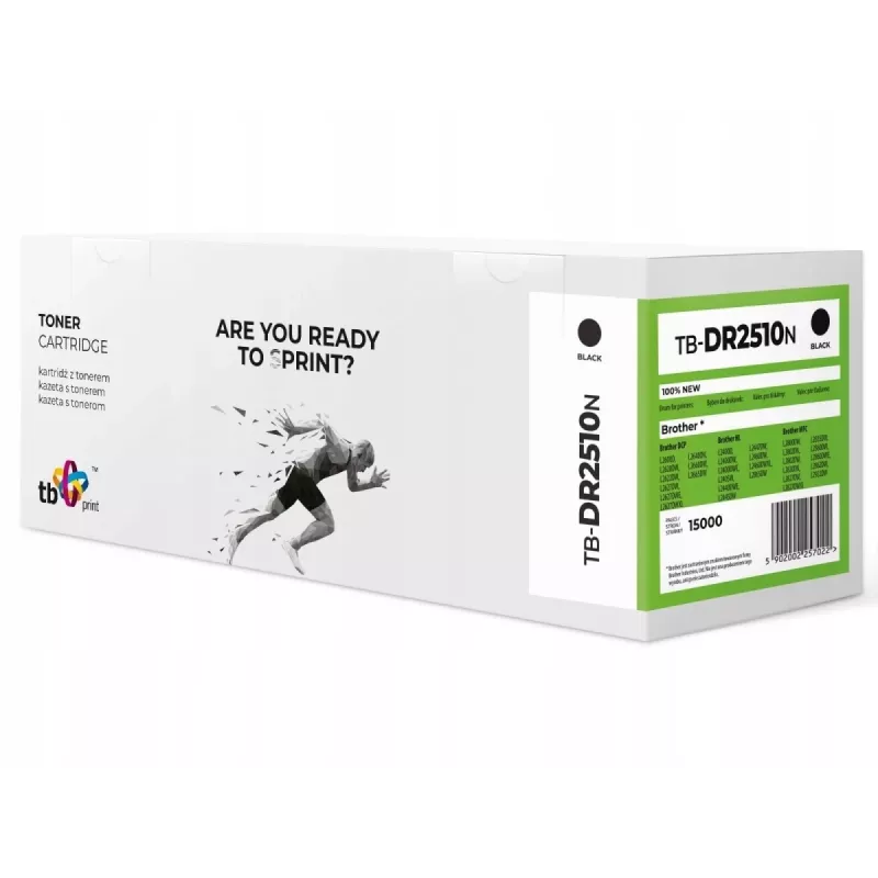 Bungas Brother DR2510 TB-DR2510N BK 100% jaunas