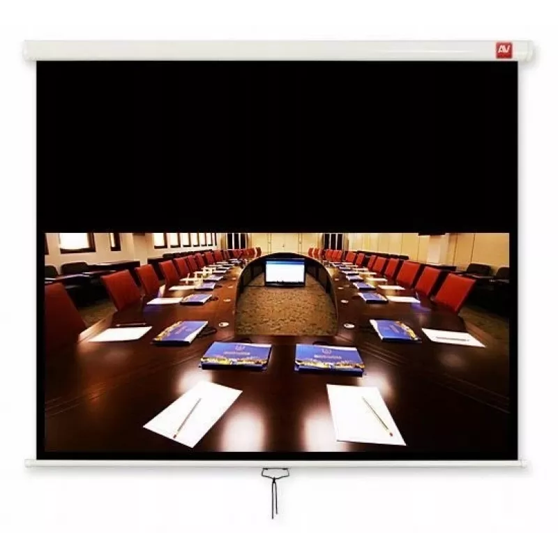 AVTEK Cinema 280 manuāls projektora ekrāns, 16:9, 280x200 cm, attēls 270x152 cm, matēti balts