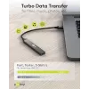Goobay USB Hubs 74456 4-portu USB-A centrmezgls 5 Gbit/s gaiši pelēks
