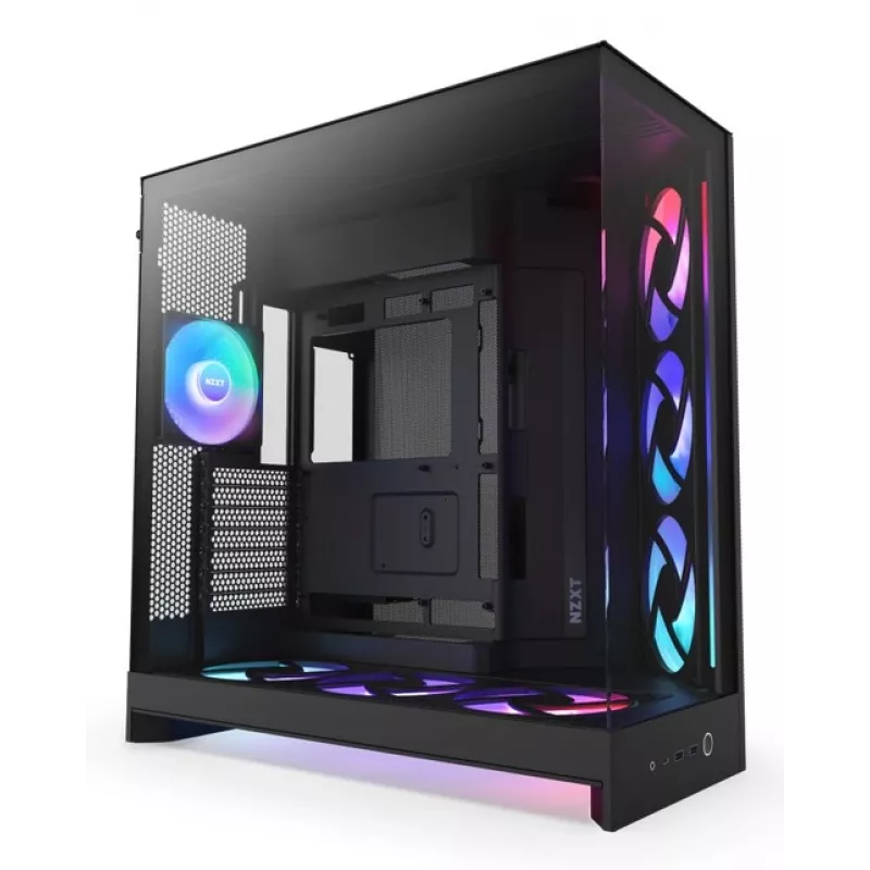 NZXT H9 Flow RGB+ Midi Tower korpuss melns