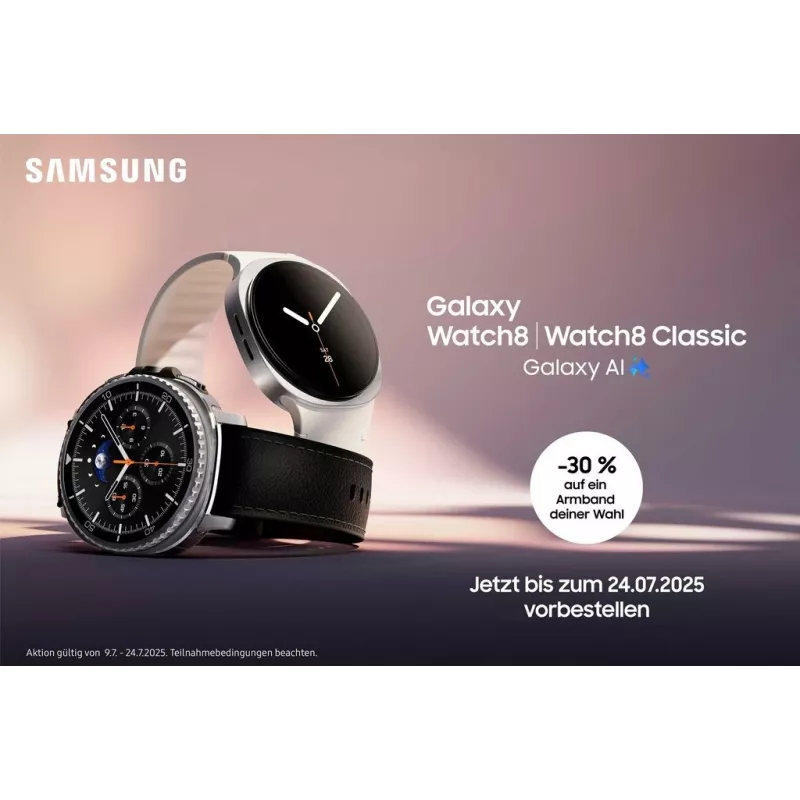 Samsung Galaxy Watch8 44 mm LTE viedpulkstenis, grafīta