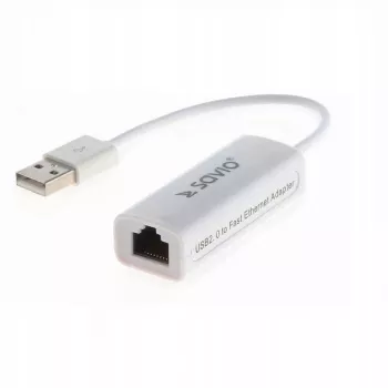 Savio CL-24 - Tīkla adapteris - USB 2.0 - 10/100 Ethernet x1