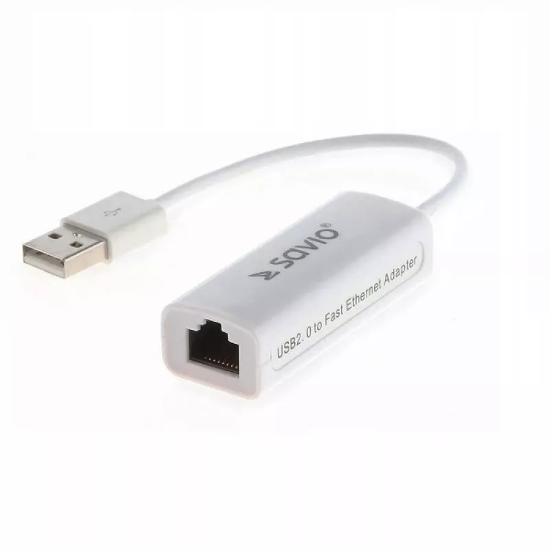 Savio CL-24 - Tīkla adapteris - USB 2.0 - 10/100 Ethernet x1