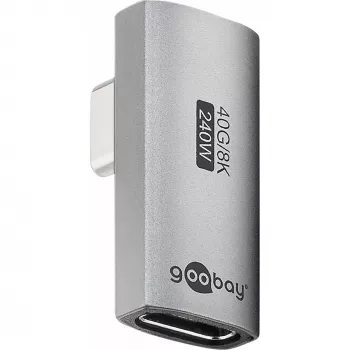 Goobay 74443 USB-C™ Adapter Vertikāls 90° Pagriezts, USB4™