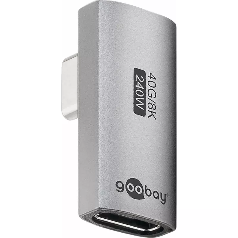 Goobay 74443 USB-C™ Adapter Vertikāls 90° Pagriezts, USB4™