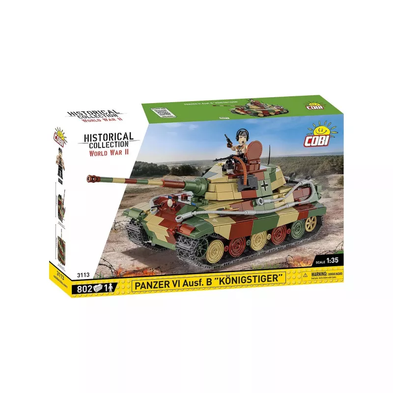 Būvējamais komplekts COBI Panzer VI Ausf. B Königstiger 802 detaļas