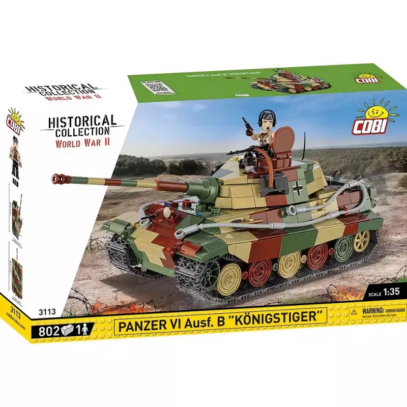 Būvējamais komplekts COBI Panzer VI Ausf. B Königstiger 802 detaļas