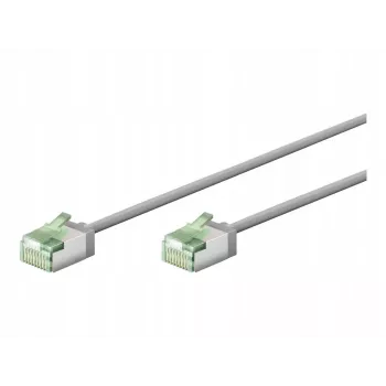 Goobay Ultra-Flexible CAT 8.1 Patch Cable pelēks - īpaši īss spraudnis 99.9% (74343)