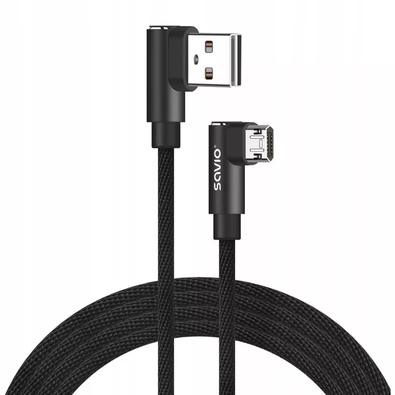 Savio CL-162 Mobilā telefona kabelis Melns