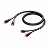 Audio kabelis RCA/Cinch Procab KPCL078 2x vīrišķais, 0,5 m