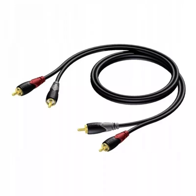 Audio kabelis RCA/Cinch Procab KPCL078 2x vīrišķais, 0,5 m