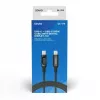 Savio USB-C - USB-C kabelis CL-174 1m melns USB 3.2 Gen 1