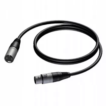 Procab XLR vīriešu uz XLR sieviešu kabelis 1,5 m — balansēts mikrofona/audio kabelis