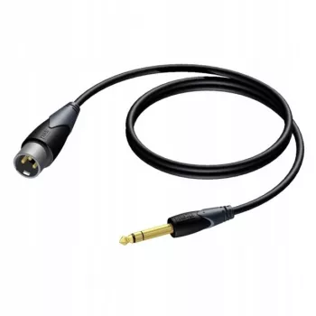 Procab XLR vīrišķais uz 6.3 mm (1/4 collu) jack vīrišķo stereo kabeli 1.5 m