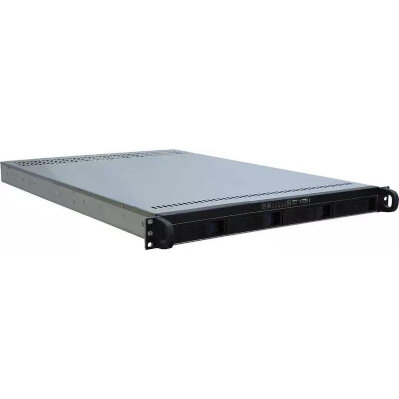 Inter-Tech IPC 1U-10255 Rack Melns