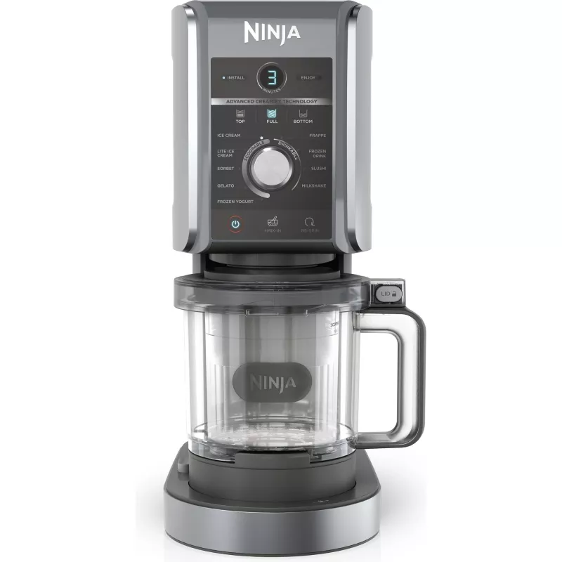 Ninja Creami Deluxe NC502CH, Saldējuma un ledus gatavotājs, Melns