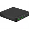 GOOBAY daudzportu USB-C PD GaN galda lādētājs 65 W, melns