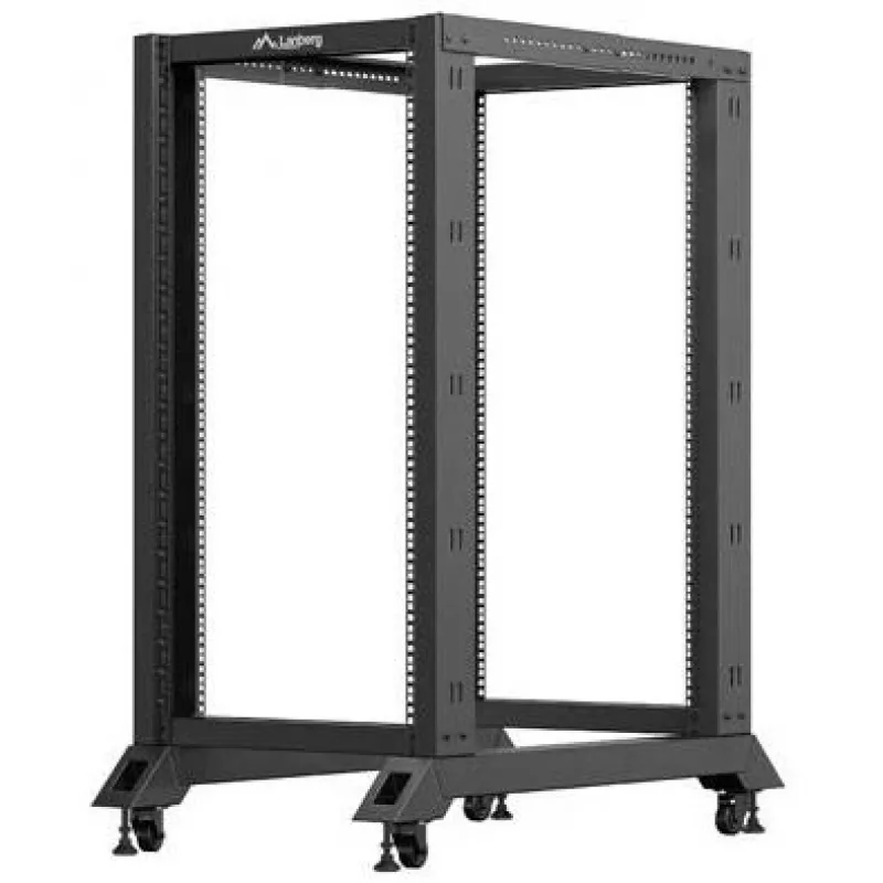 Lanberg Open Rack 22U 600x1000mm Melns (22HE, Rack 19 inch)