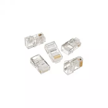 Savienotājs Gembird LC-8P8C-001/100 (8P8C RJ-45, caurspīdīgs, 100gab)