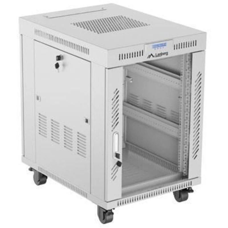 Brīvi stāvošs skapja statīvs LANBERG FF01-6815-12SL 15U, 600×800×922 mm, 1200 kg, IP20, pelēks
