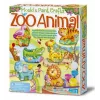 Ģipša liešanas komplekts 4m 4753 — Zoo dzīvnieku veidnes figūriņu izgatavošanai