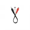 Audio Jack (3.5mm) uz 2 RCA kabelis GEMBIRD CCA-406 20 cm Melns